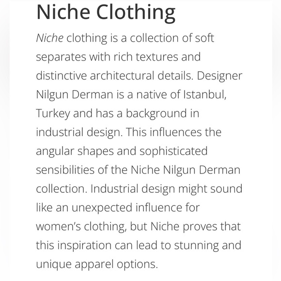 Niche gray textured bell shaped tunic 3/4 length sleeves size small - Picture 13 of 14